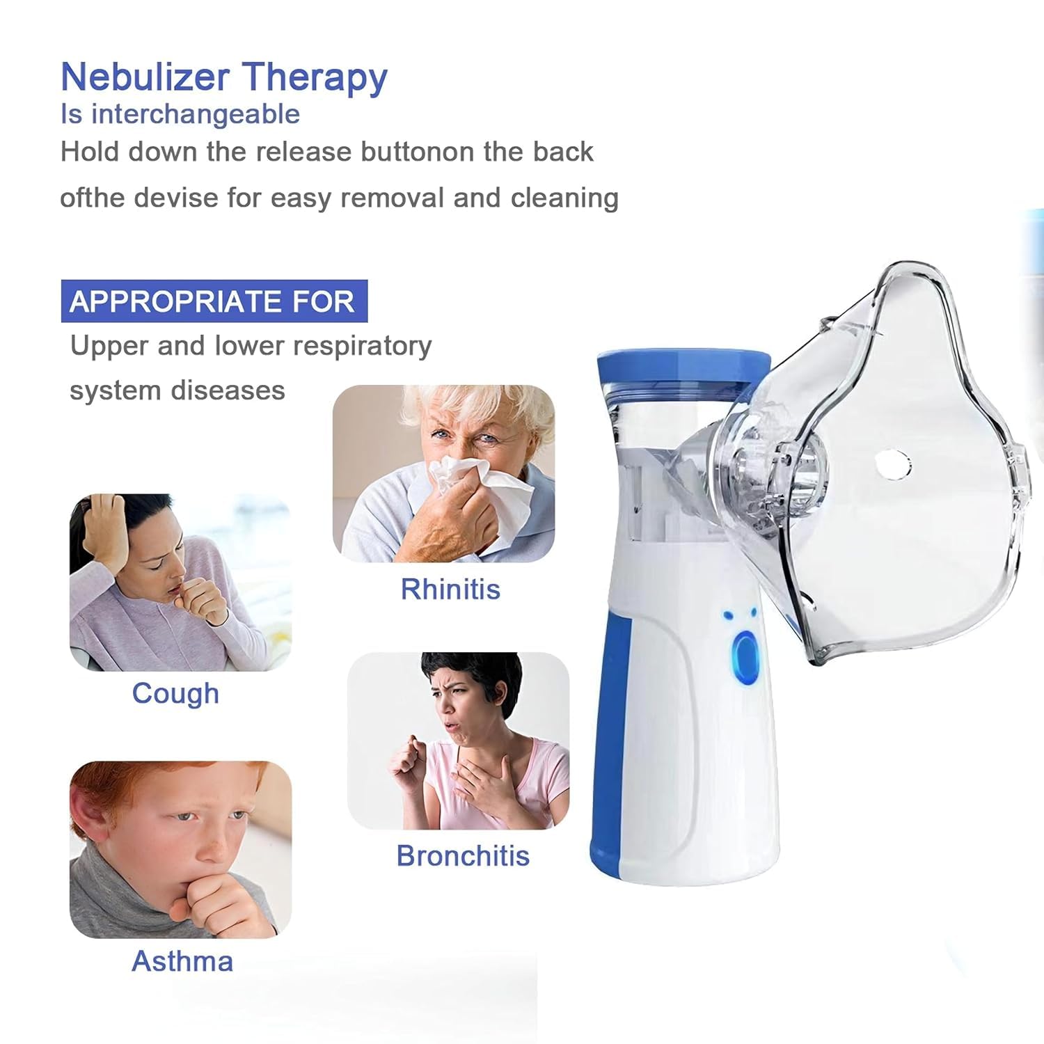 Portable Silent Nebulizer for Quick Relief